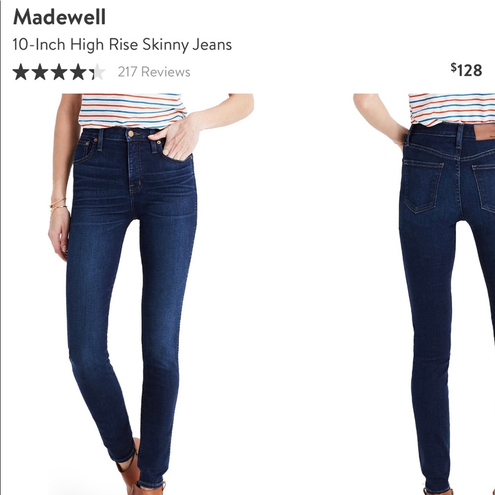 Madewell 10” high rise Jean